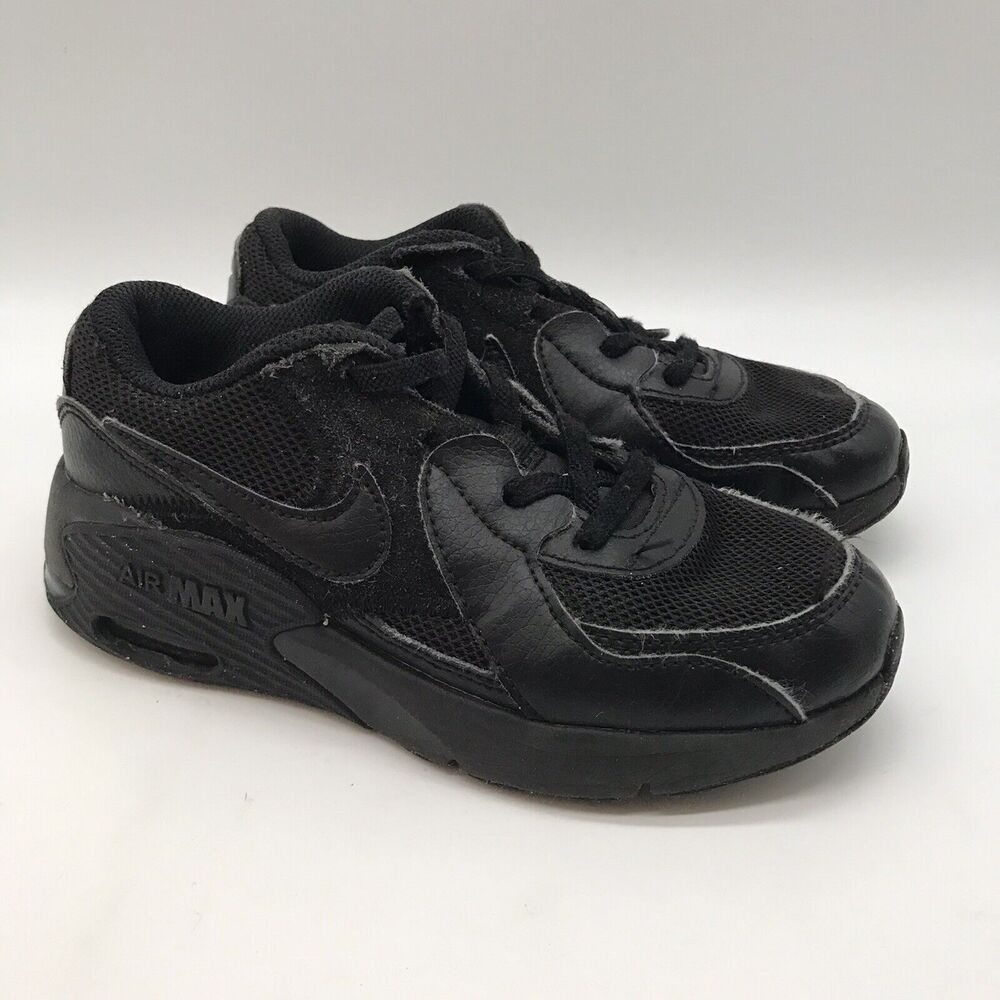 Nike Air Max Excee (PS) Triple Black Boy's 1Y Sneaker CD6892-005 Lace Up Low Top